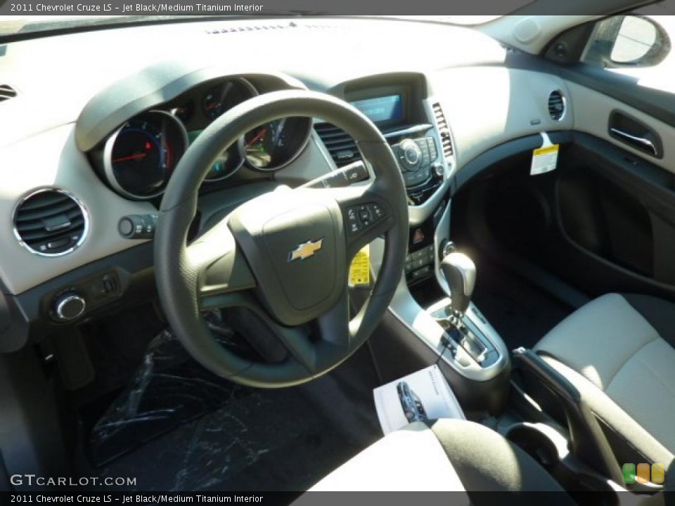 Jet Black/Medium Titanium Interior Prime Interior for the 2011 Chevrolet Cruze LS #39079343