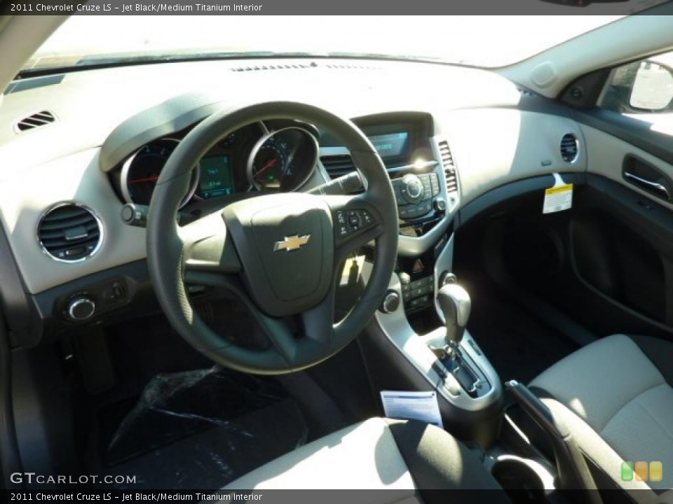 Jet Black/Medium Titanium Interior Prime Interior for the 2011 Chevrolet Cruze LS #39079635