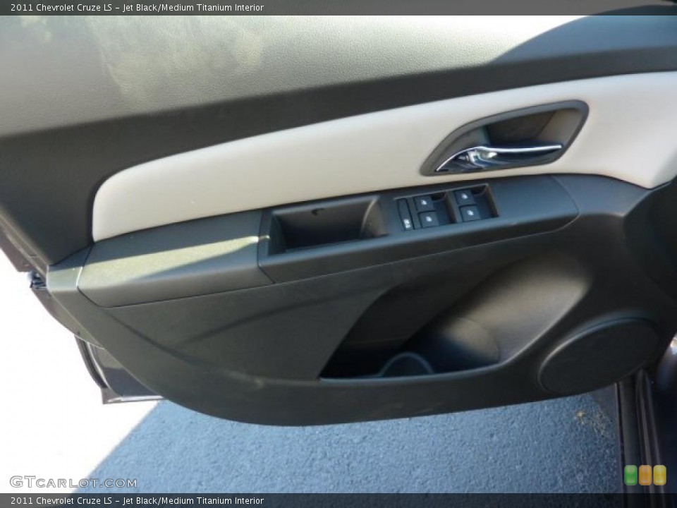 Jet Black/Medium Titanium Interior Door Panel for the 2011 Chevrolet Cruze LS #39079647