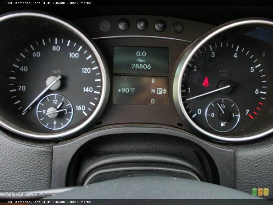 Black Interior Gauges for the 2008 Mercedes-Benz GL 450 4Matic #39079739