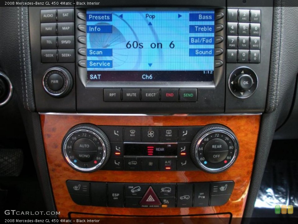 Black Interior Controls for the 2008 Mercedes-Benz GL 450 4Matic #39079767