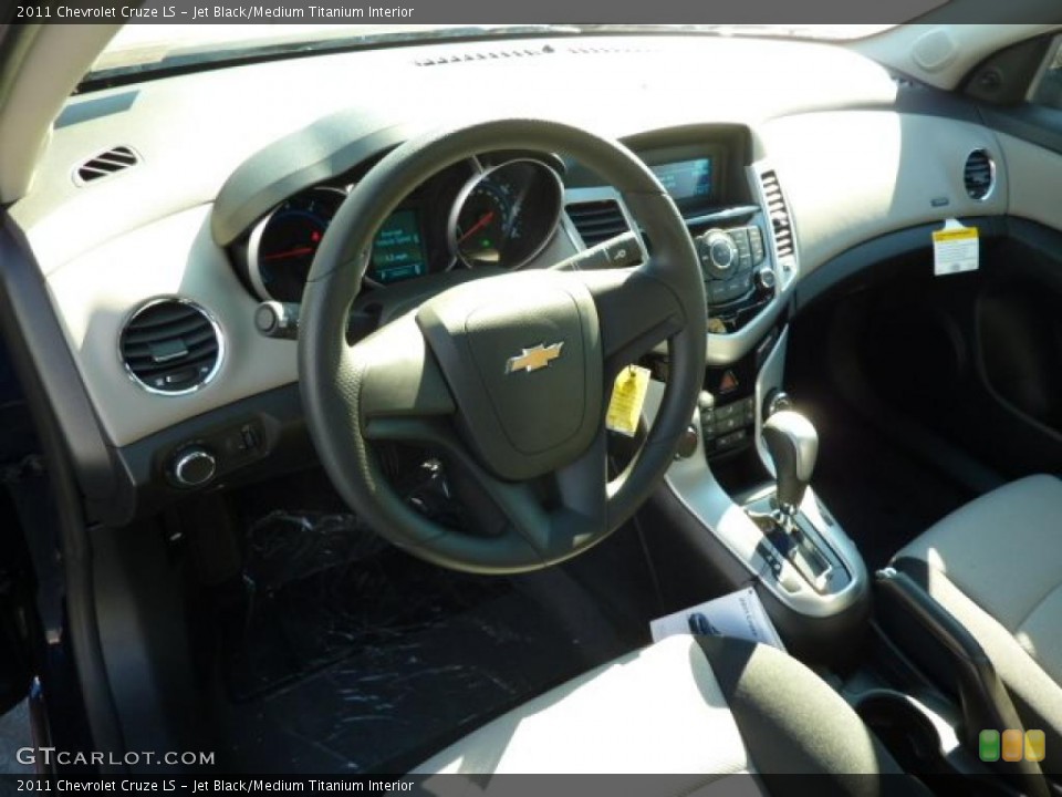 Jet Black/Medium Titanium Interior Prime Interior for the 2011 Chevrolet Cruze LS #39079934