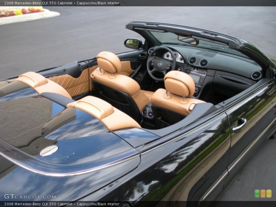 Cappuccino/Black Interior Photo for the 2008 Mercedes-Benz CLK 550 Cabriolet #39080006