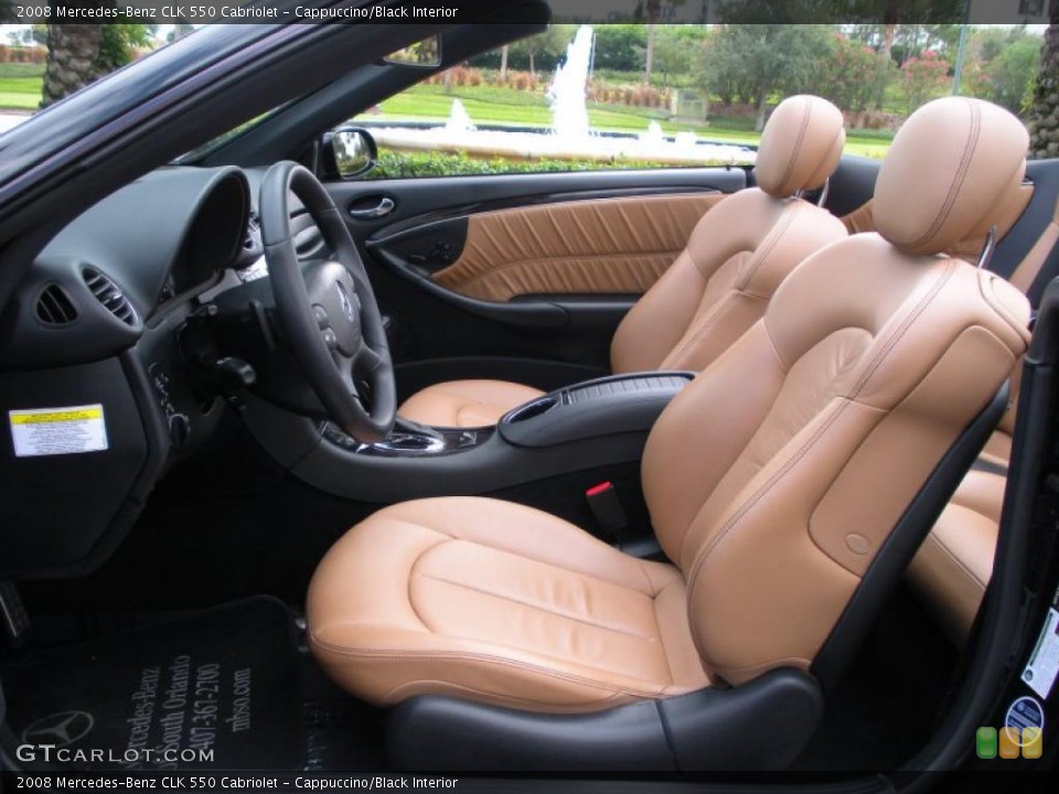Cappuccino/Black Interior Photo for the 2008 Mercedes-Benz CLK 550 Cabriolet #39080081