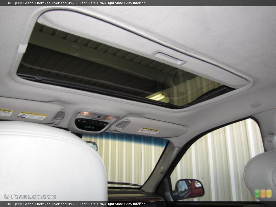 Dark Slate Gray/Light Slate Gray Interior Sunroof for the 2002 Jeep Grand Cherokee Overland 4x4 #39080100