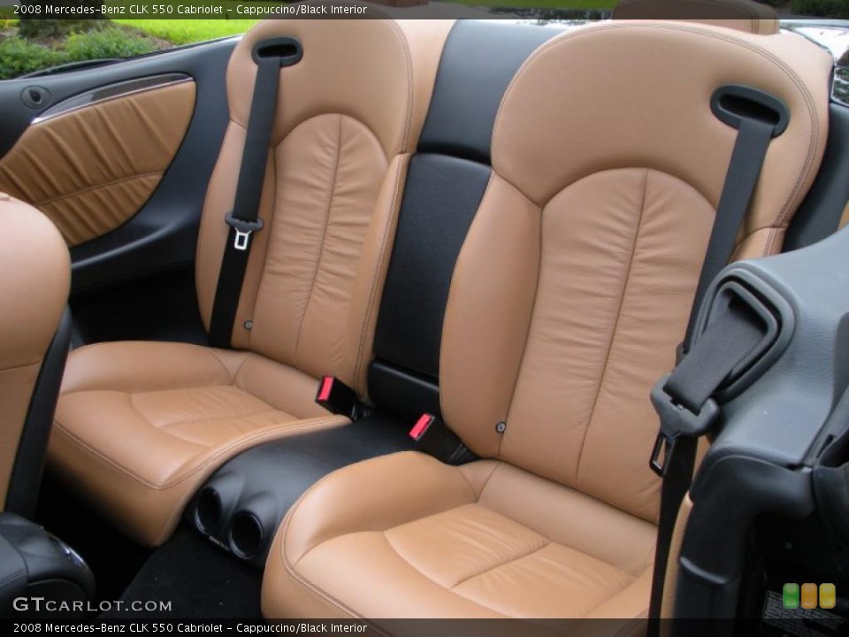 Cappuccino/Black Interior Photo for the 2008 Mercedes-Benz CLK 550 Cabriolet #39080116