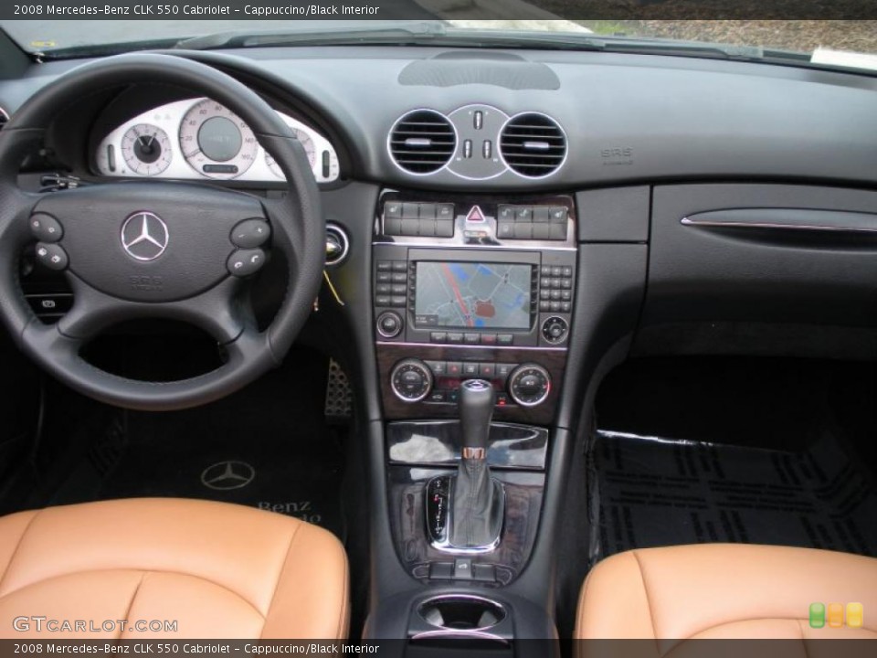 Cappuccino/Black Interior Dashboard for the 2008 Mercedes-Benz CLK 550 Cabriolet #39080187