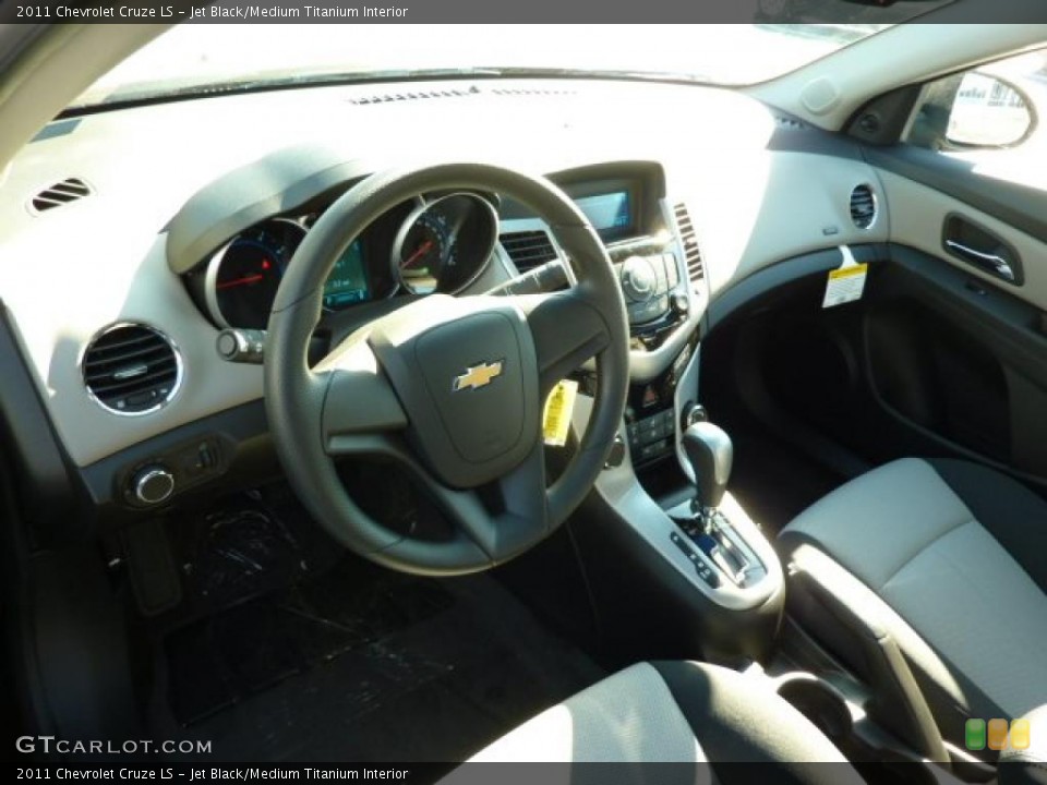 Jet Black/Medium Titanium Interior Prime Interior for the 2011 Chevrolet Cruze LS #39080239
