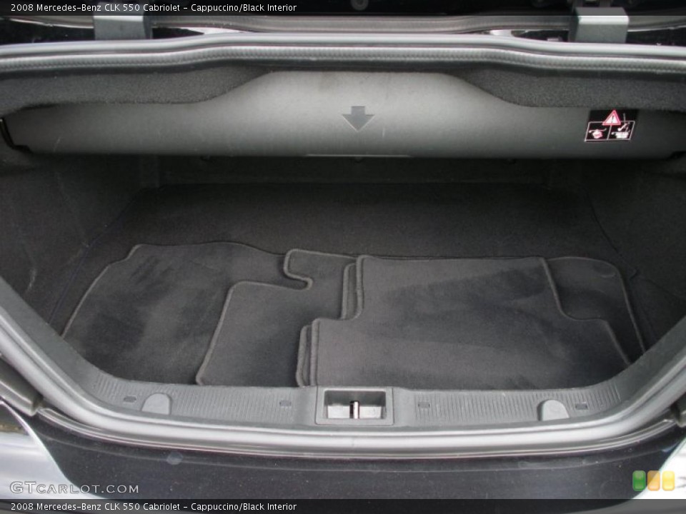 Cappuccino/Black Interior Trunk for the 2008 Mercedes-Benz CLK 550 Cabriolet #39080269