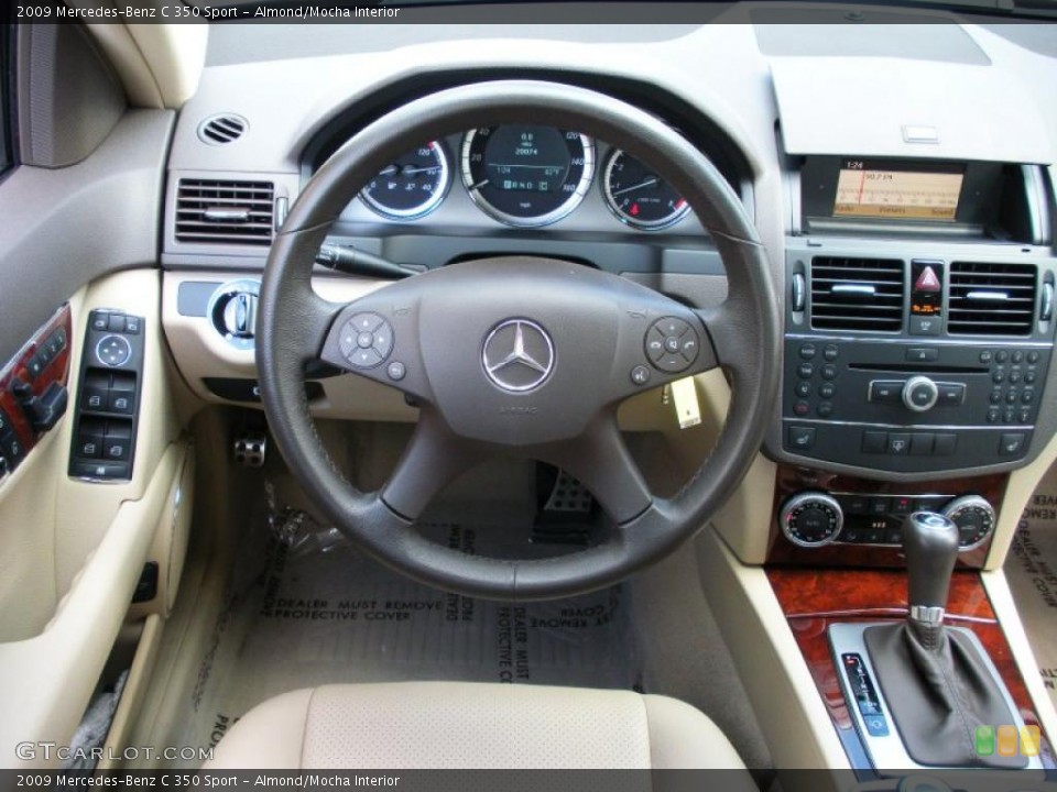 Almond/Mocha Interior Controls for the 2009 Mercedes-Benz C 350 Sport #39080607