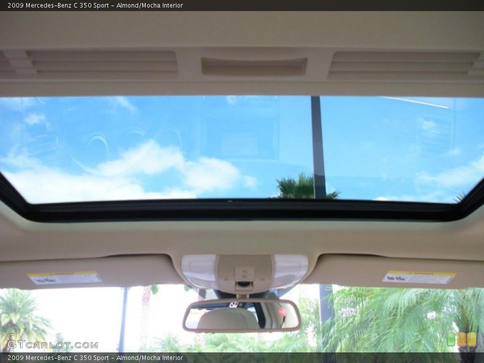 Almond/Mocha Interior Sunroof for the 2009 Mercedes-Benz C 350 Sport #39080619