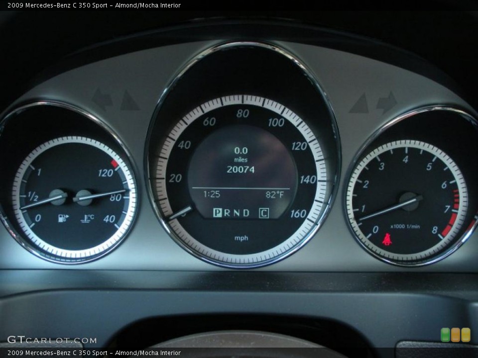 Almond/Mocha Interior Gauges for the 2009 Mercedes-Benz C 350 Sport #39080635