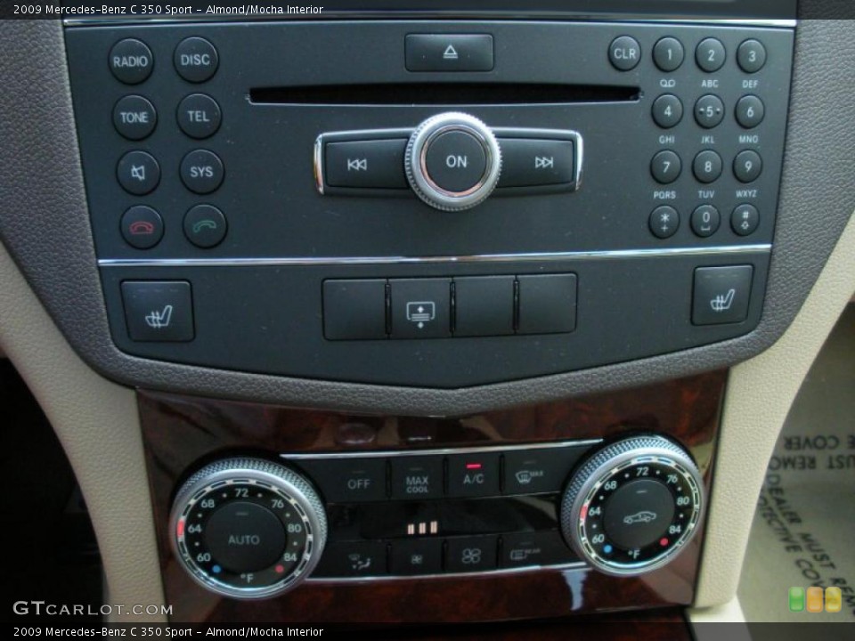 Almond/Mocha Interior Controls for the 2009 Mercedes-Benz C 350 Sport #39080687