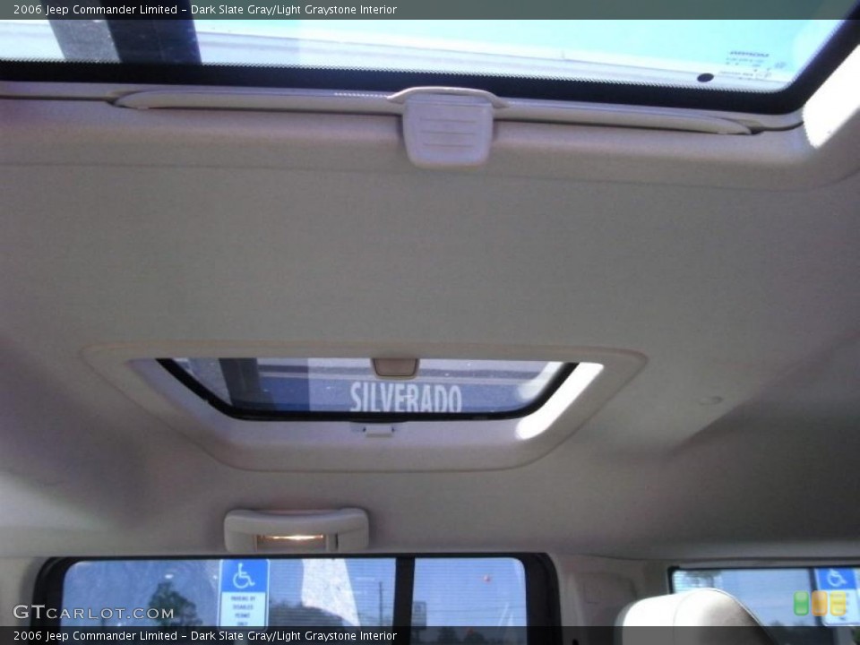 Dark Slate Gray/Light Graystone Interior Sunroof for the 2006 Jeep Commander Limited #39081597