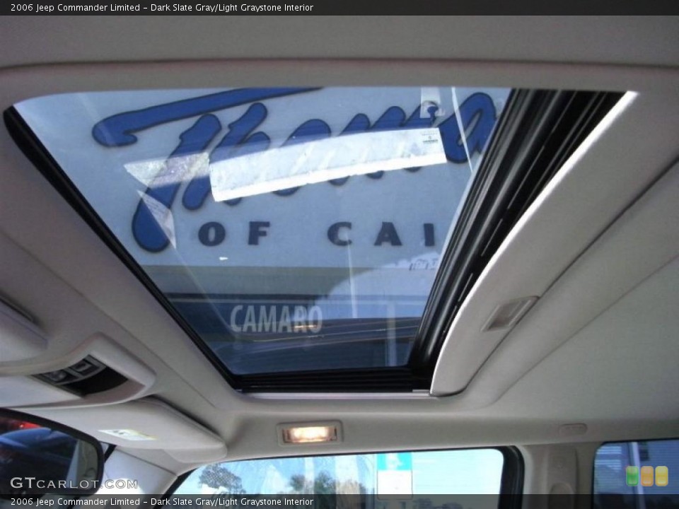 Dark Slate Gray/Light Graystone Interior Sunroof for the 2006 Jeep Commander Limited #39081609