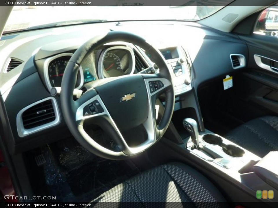 Jet Black Interior Prime Interior for the 2011 Chevrolet Equinox LT AWD #39081781