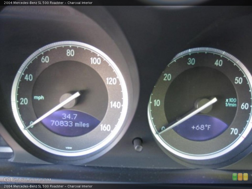Charcoal Interior Gauges for the 2004 Mercedes-Benz SL 500 Roadster #39081805