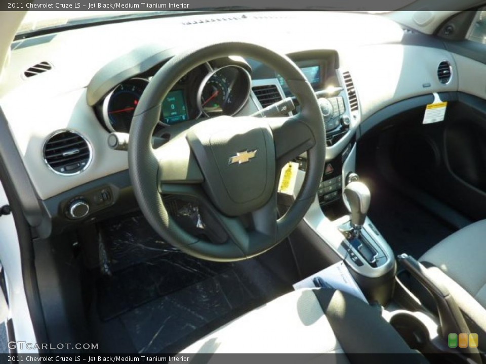 Jet Black/Medium Titanium Interior Prime Interior for the 2011 Chevrolet Cruze LS #39082089