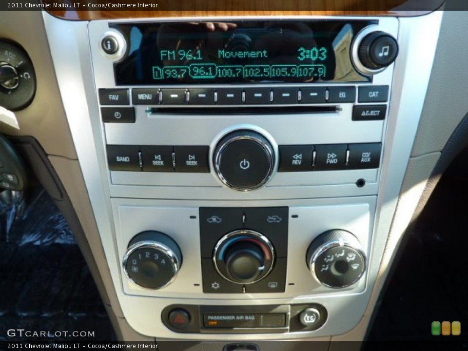 Cocoa/Cashmere Interior Controls for the 2011 Chevrolet Malibu LT #39082721