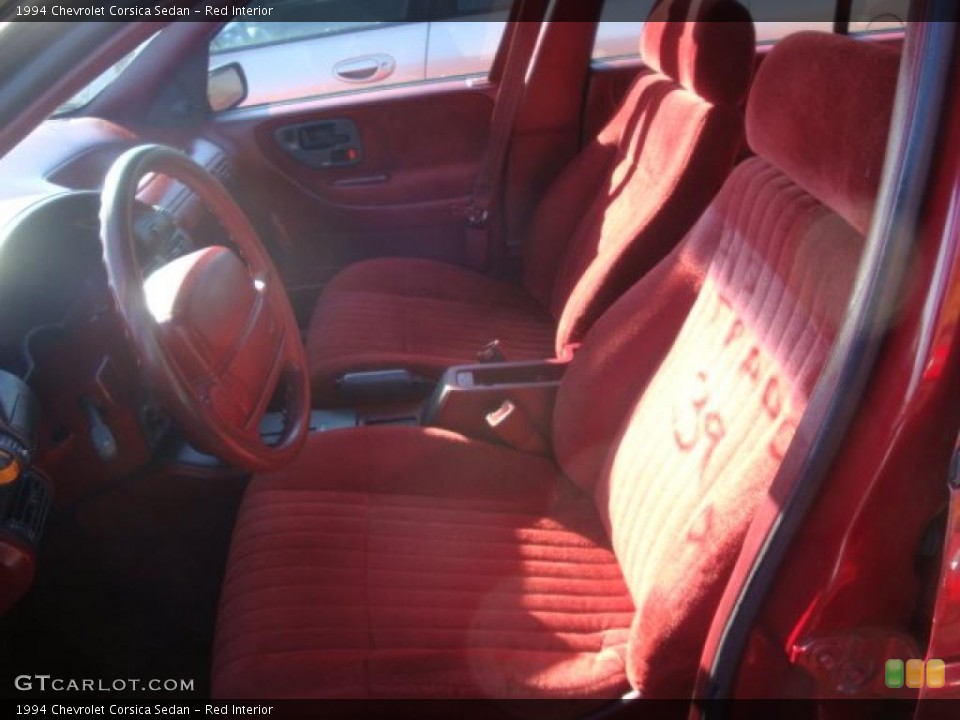 Red Interior Photo for the 1994 Chevrolet Corsica Sedan #39082857