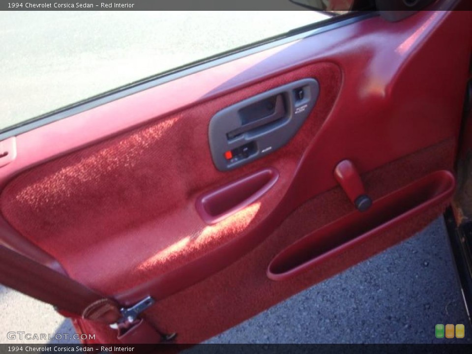 Red Interior Door Panel for the 1994 Chevrolet Corsica Sedan #39082901