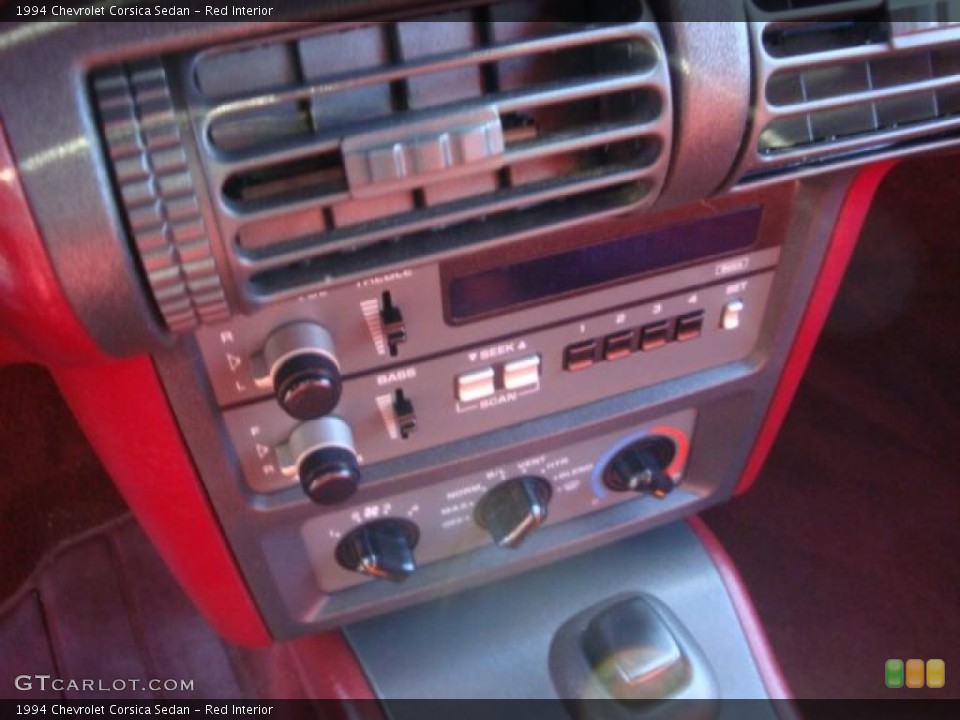 Red Interior Controls for the 1994 Chevrolet Corsica Sedan #39082941