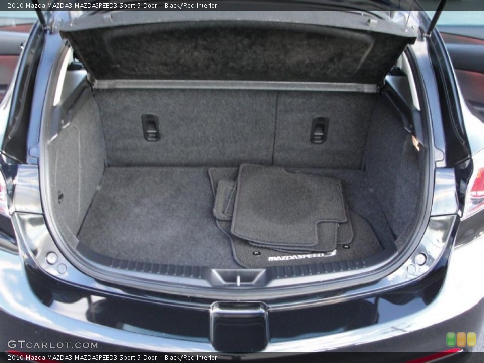 Black/Red Interior Trunk for the 2010 Mazda MAZDA3 MAZDASPEED3 Sport 5 Door #39084525