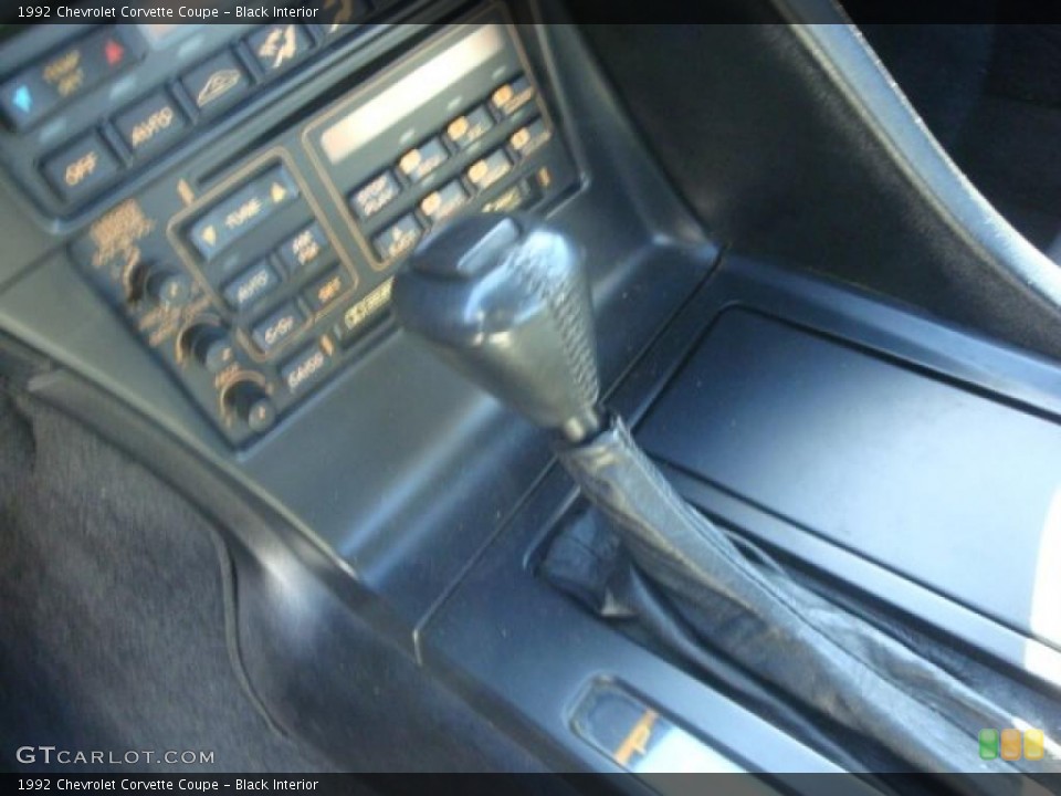 Black Interior Controls for the 1992 Chevrolet Corvette Coupe #39085829