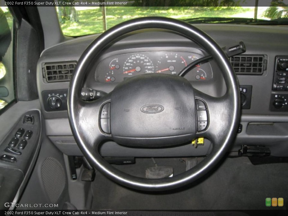 Medium Flint Interior Steering Wheel for the 2002 Ford F350 Super Duty XLT Crew Cab 4x4 #39086033