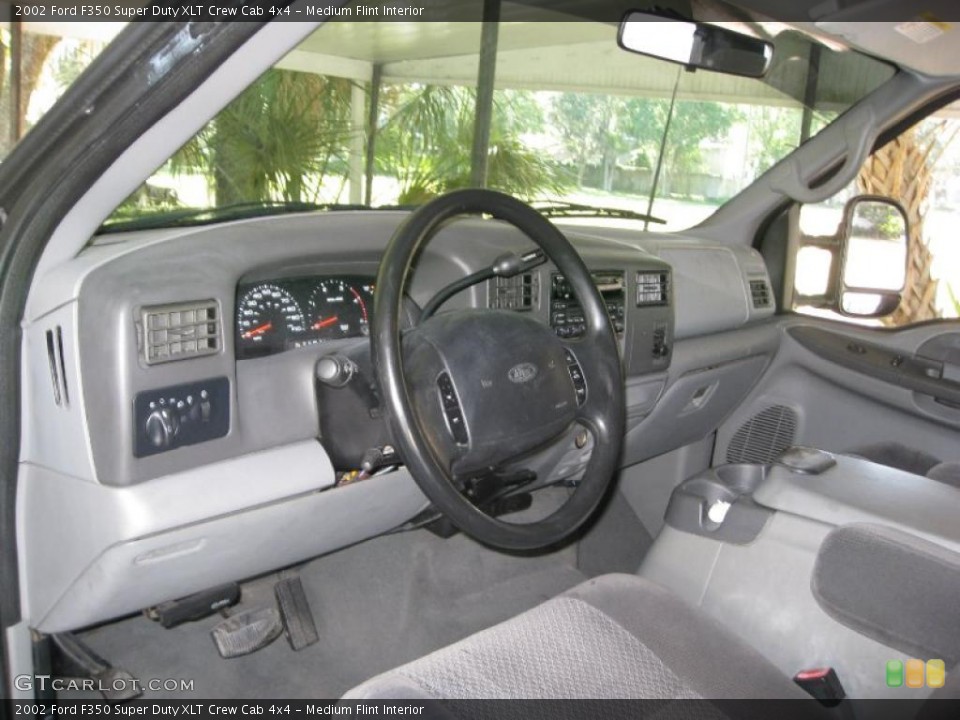 Medium Flint Interior Prime Interior for the 2002 Ford F350 Super Duty XLT Crew Cab 4x4 #39086073