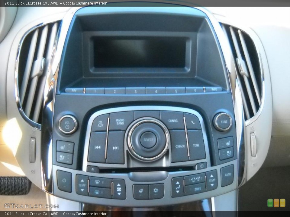 Cocoa/Cashmere Interior Controls for the 2011 Buick LaCrosse CXL AWD #39086589
