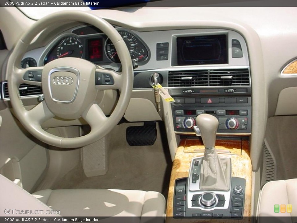 Cardamom Beige Interior Dashboard for the 2008 Audi A6 3.2 Sedan #39086833