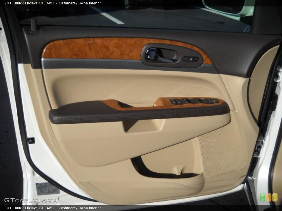 Cashmere/Cocoa Interior Door Panel for the 2011 Buick Enclave CXL AWD #39086837