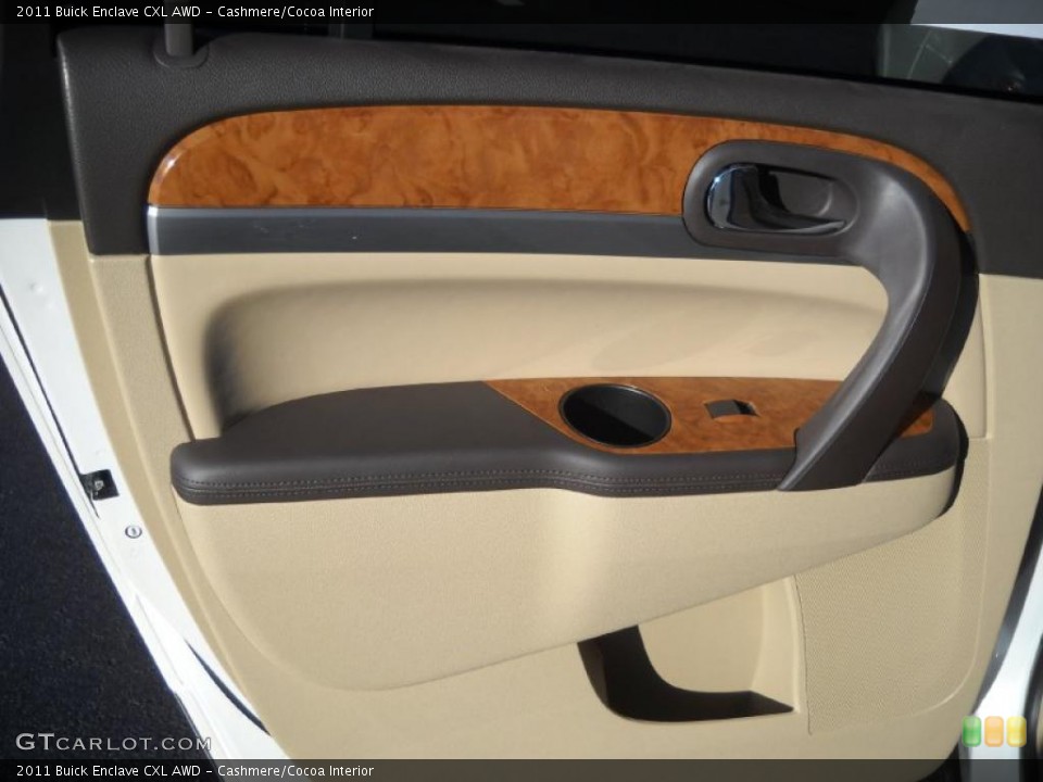 Cashmere/Cocoa Interior Door Panel for the 2011 Buick Enclave CXL AWD #39086865