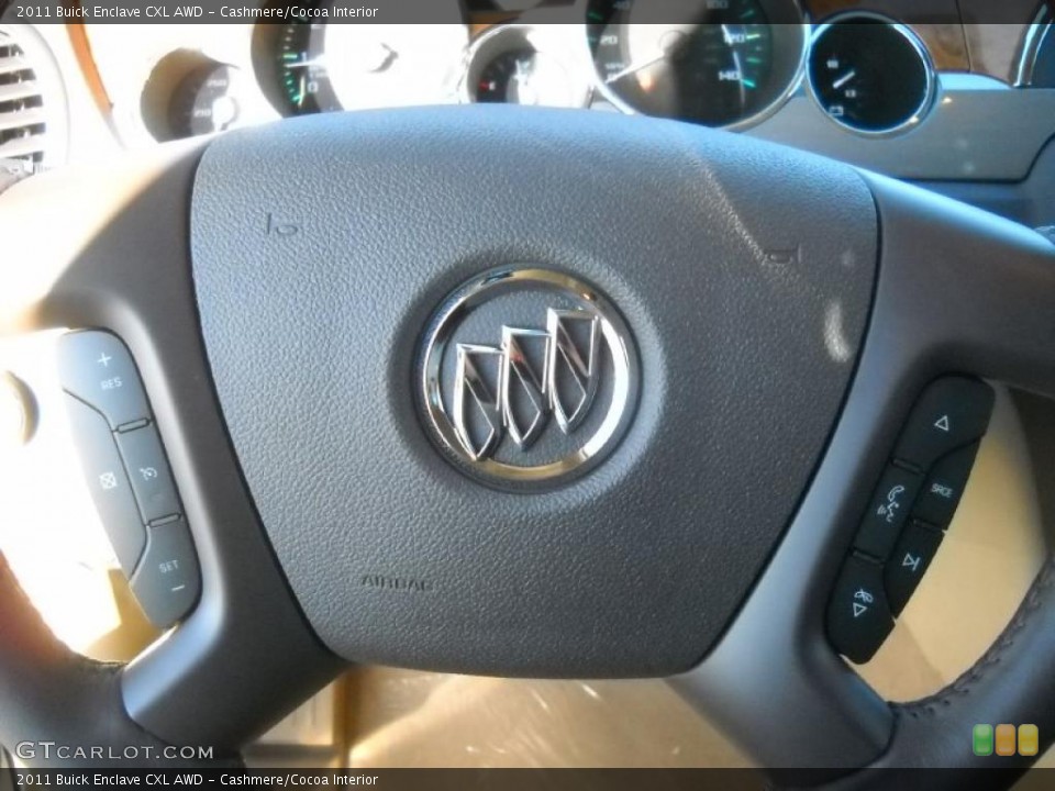 Cashmere/Cocoa Interior Controls for the 2011 Buick Enclave CXL AWD #39086925