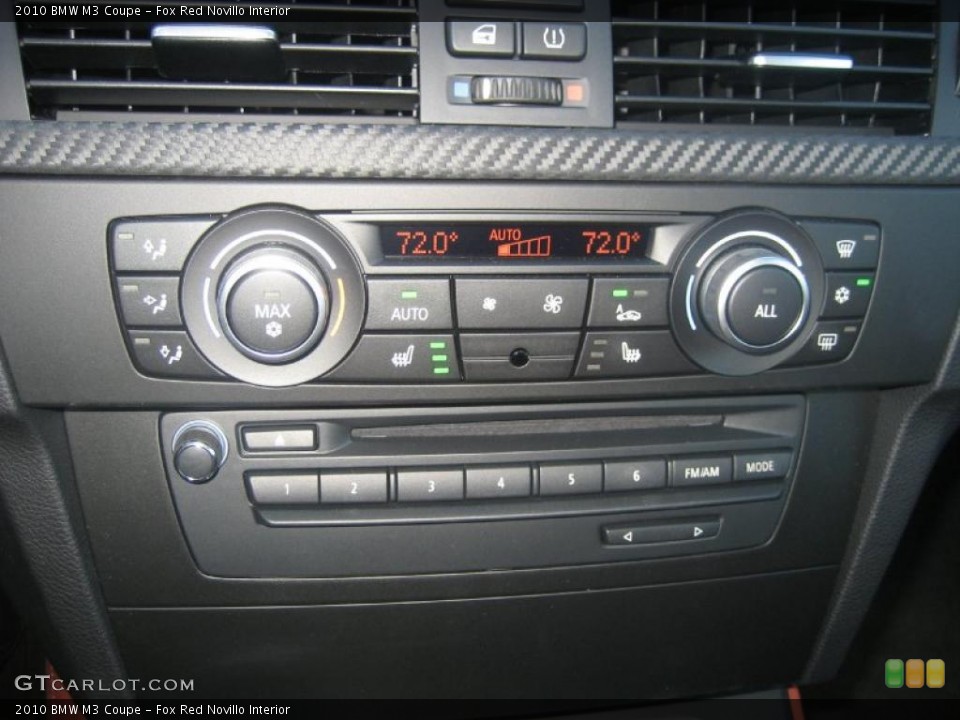 Fox Red Novillo Interior Controls for the 2010 BMW M3 Coupe #39087273