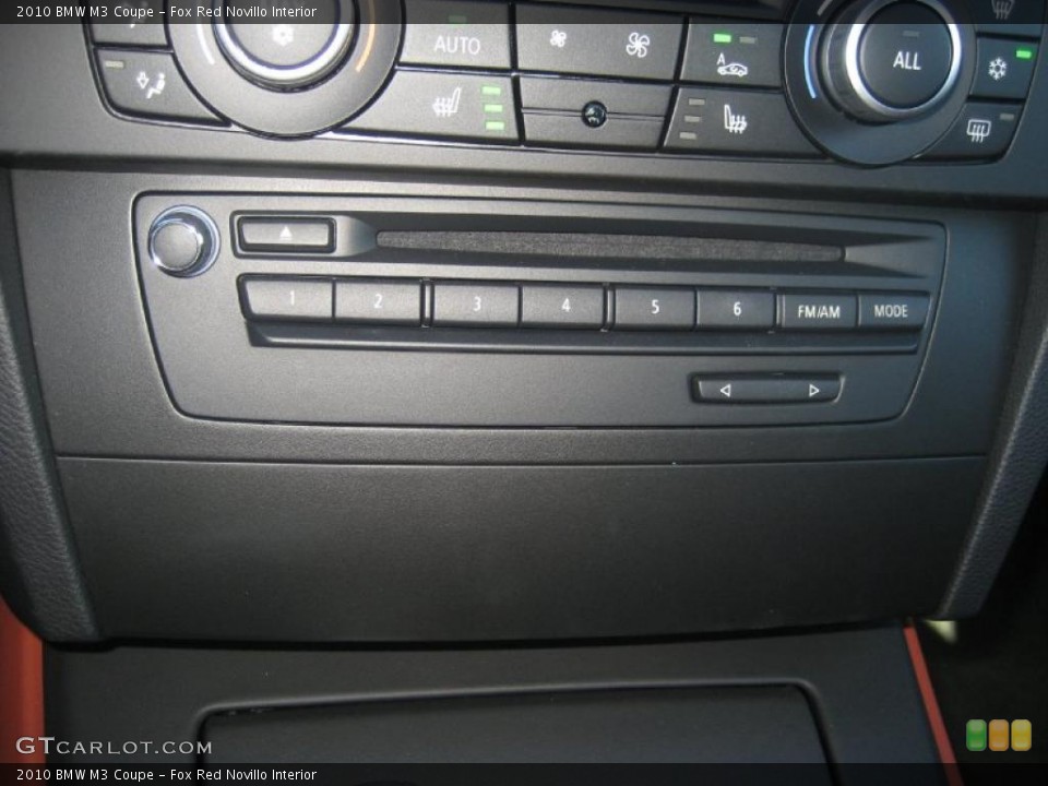 Fox Red Novillo Interior Controls for the 2010 BMW M3 Coupe #39087317