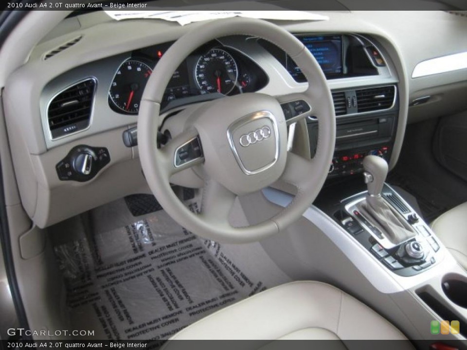 Beige Interior Prime Interior for the 2010 Audi A4 2.0T quattro Avant #39087577