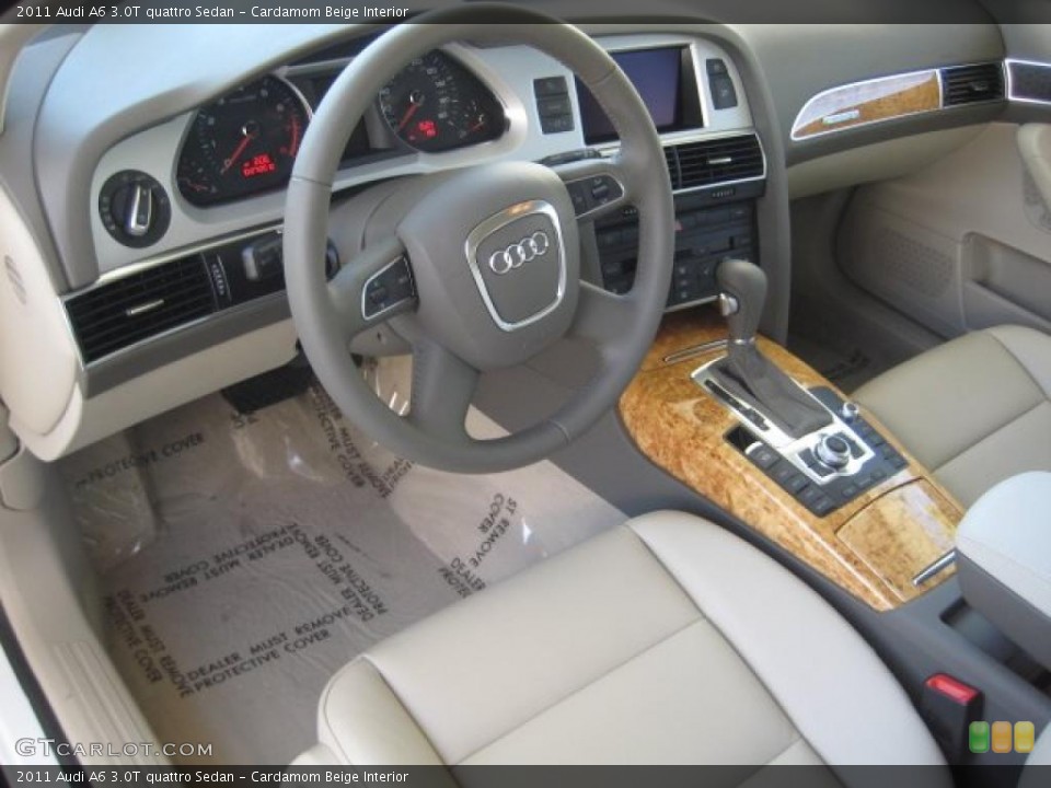 Cardamom Beige Interior Prime Interior for the 2011 Audi A6 3.0T quattro Sedan #39088049