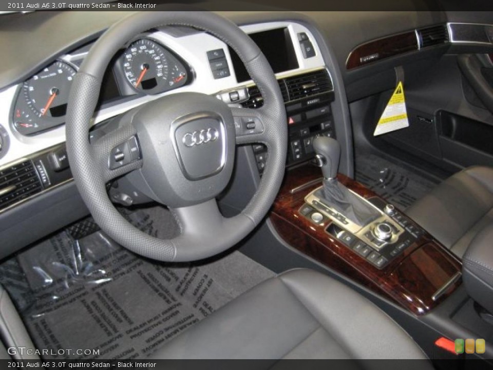 Black Interior Prime Interior for the 2011 Audi A6 3.0T quattro Sedan #39088513