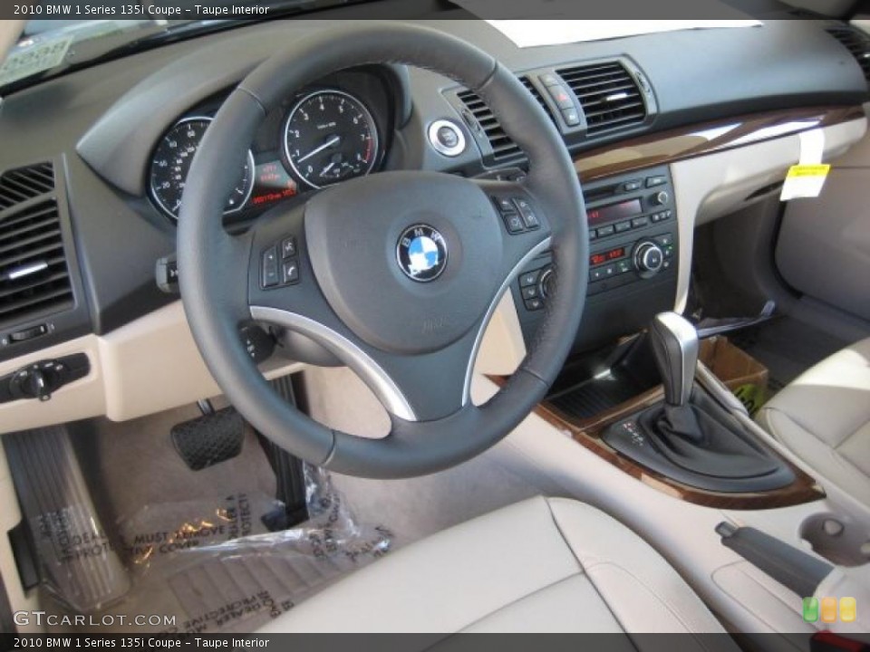 Taupe Interior Prime Interior for the 2010 BMW 1 Series 135i Coupe #39088594