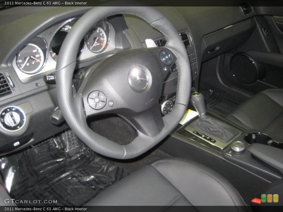 Black Interior Steering Wheel for the 2011 Mercedes-Benz C 63 AMG #39089646