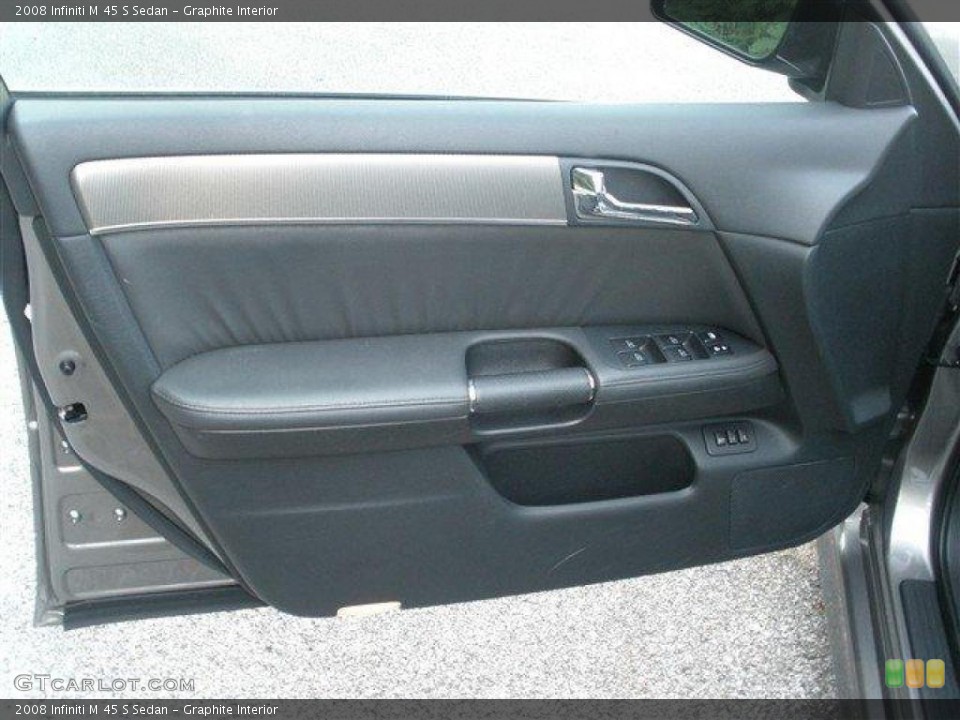 Graphite Interior Door Panel for the 2008 Infiniti M 45 S Sedan #39089658