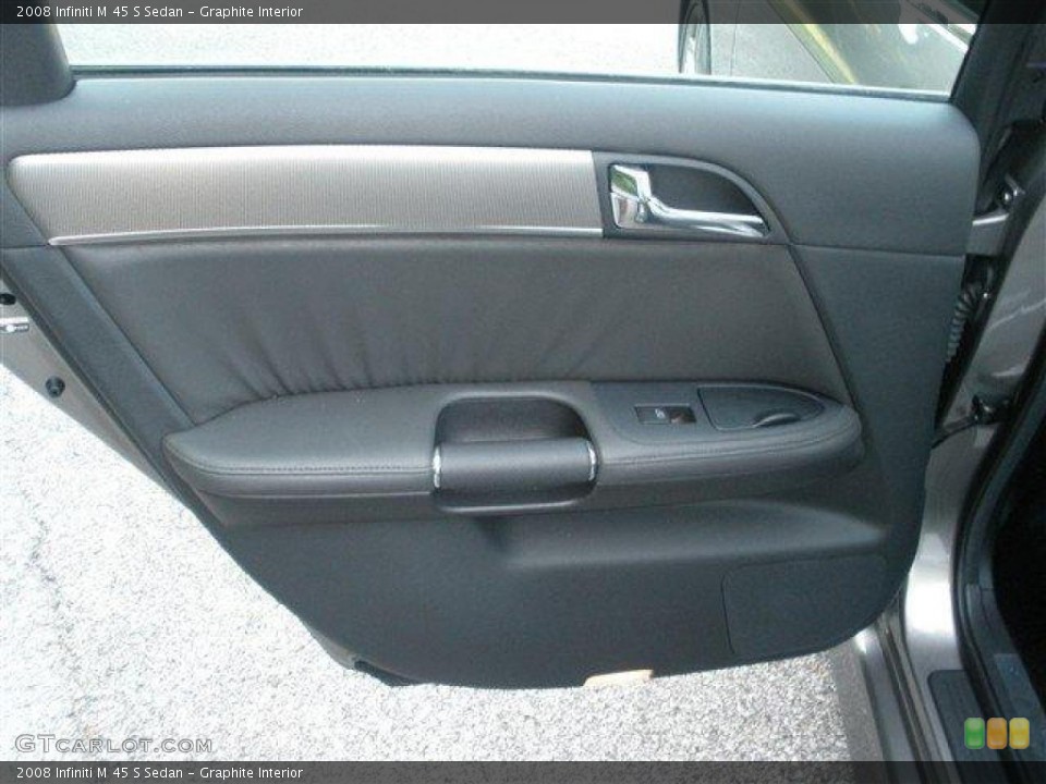 Graphite Interior Door Panel for the 2008 Infiniti M 45 S Sedan #39089690