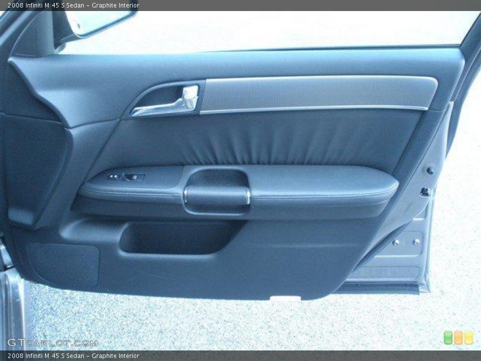 Graphite Interior Door Panel for the 2008 Infiniti M 45 S Sedan #39089734