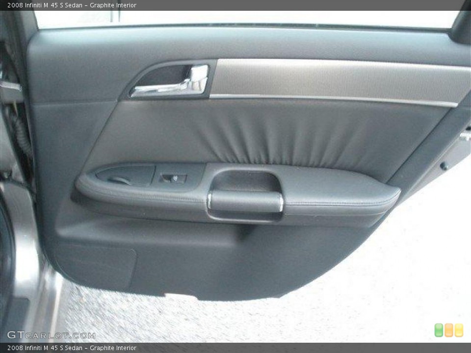 Graphite Interior Door Panel for the 2008 Infiniti M 45 S Sedan #39089770