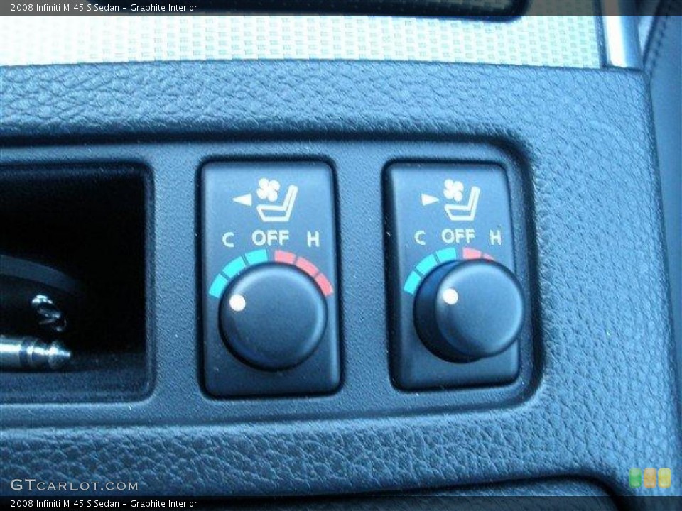 Graphite Interior Controls for the 2008 Infiniti M 45 S Sedan #39089874