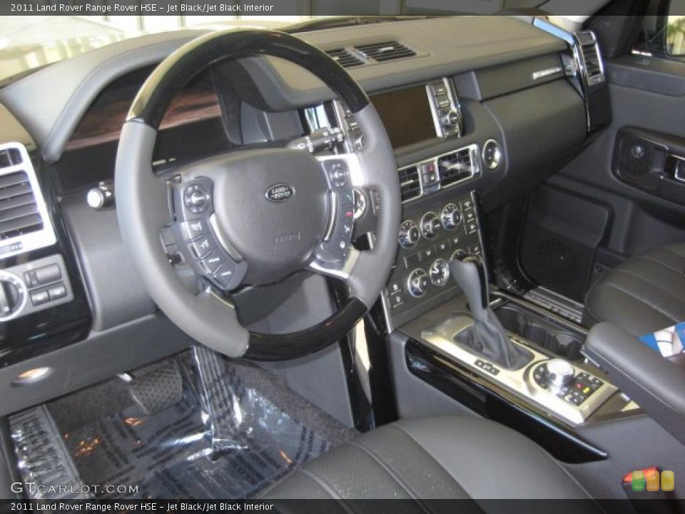 Jet Black/Jet Black Interior Prime Interior for the 2011 Land Rover Range Rover HSE #39089902