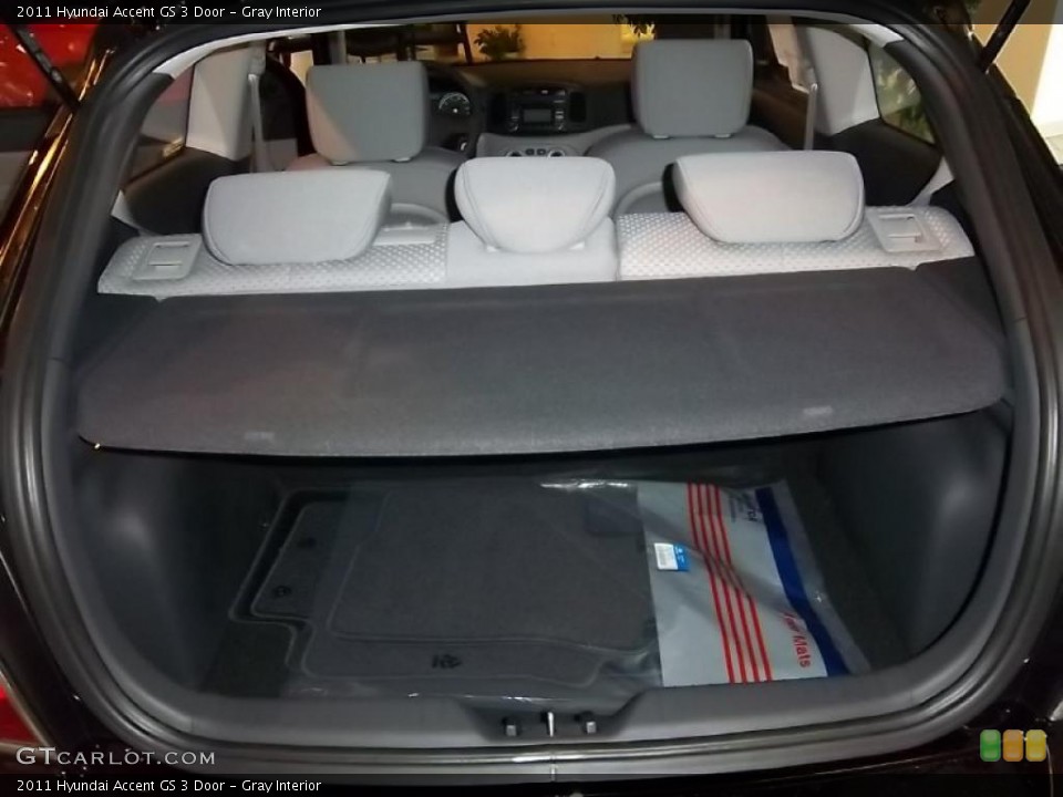 Gray Interior Trunk for the 2011 Hyundai Accent GS 3 Door #39092066