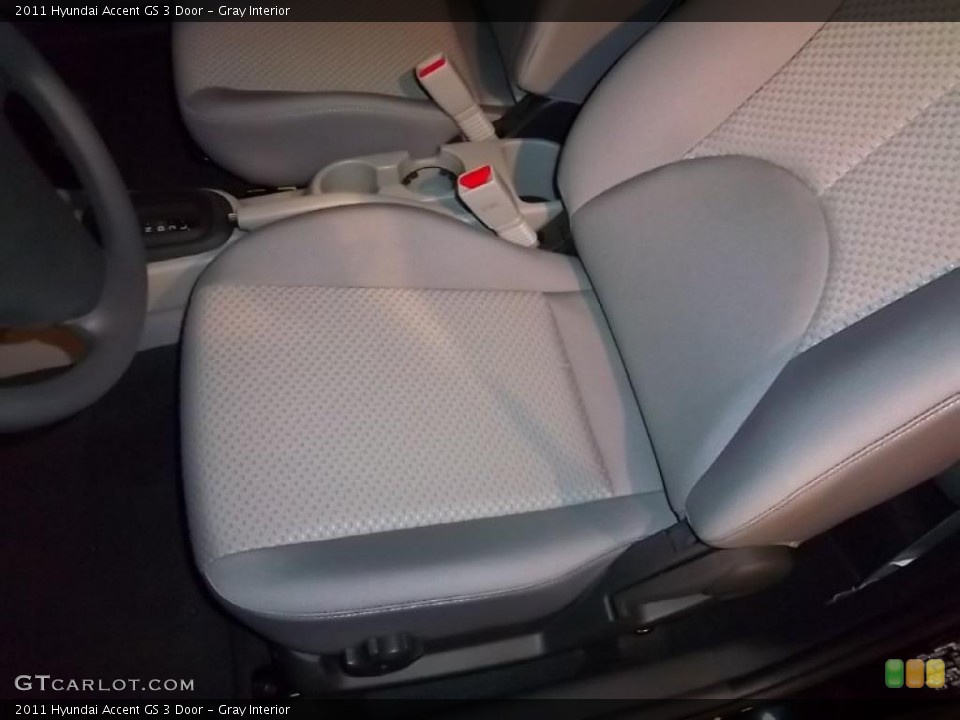 Gray Interior Photo for the 2011 Hyundai Accent GS 3 Door #39092098